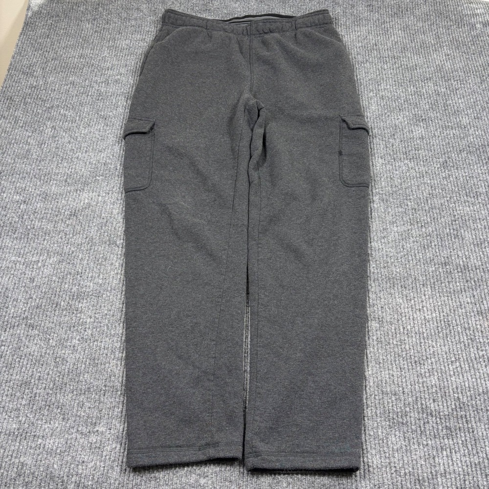 Members Mark Sweatpants Mens L Ultimate Fleece Cargo Charcoal Heather